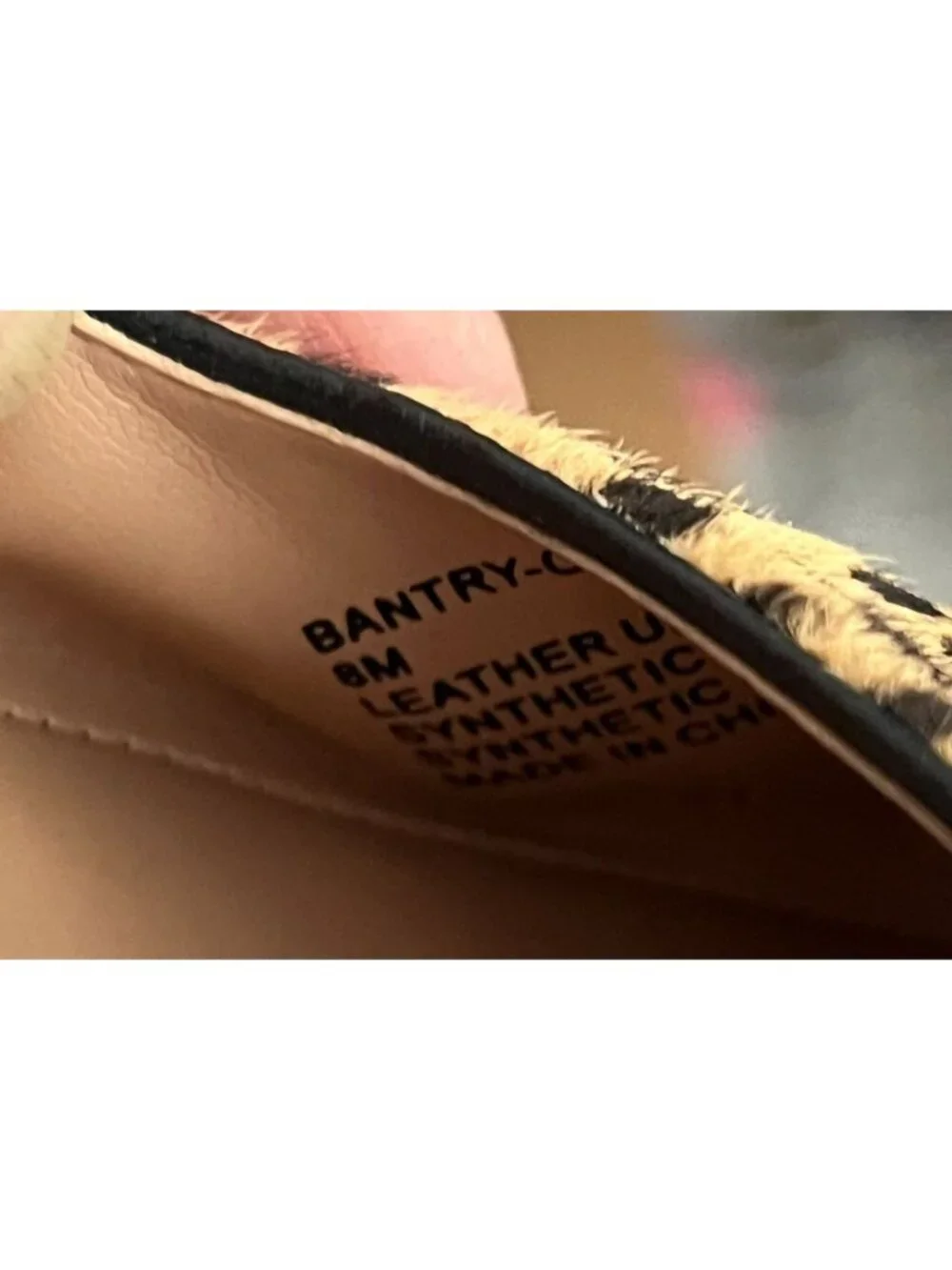 Steven By Steve Madden Bantry Women 8 Genuine Leather Calf Hair Almond Toe Flats